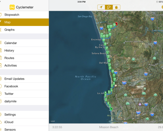 Cyclemeter for iOS and LifeProof Case